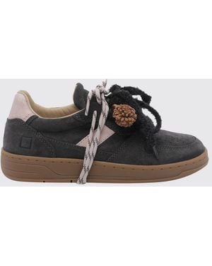 Date Court 2.0 Suede Low-Top Trainers With A Perforated Toe - Black