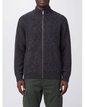 Carhartt Curtis Wool Blend Turtleneck Zip-Up Cardigan - Blue
