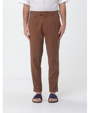Paolo Pecora Virgin Wool Tailored Trousers - Brown