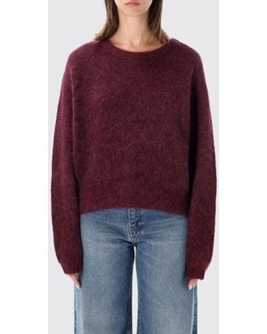 American Vintage Pullover Aus Alpakawolle Mit Rundhalsausschnitt - Rot