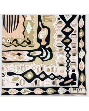 PUCCI Bedrucktes Seidenfoulard - Pink