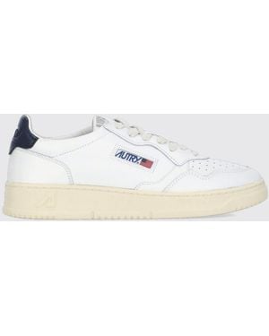 Autry Medalist Leather Trainers - Natural