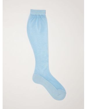 MM6 by Maison Margiela Cotton Blend Socks - Blue