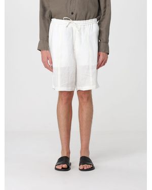 Emporio Armani Linen Shorts - White