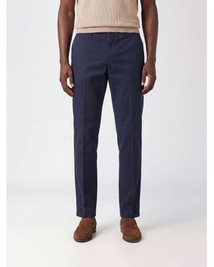 PT01 Pantalones Chinos De Mezcla De Algodón - Azul
