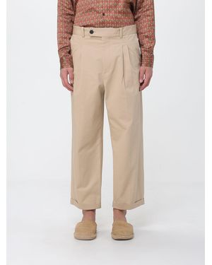 Drole de Monsieur Wide Leg Trousers - Natural