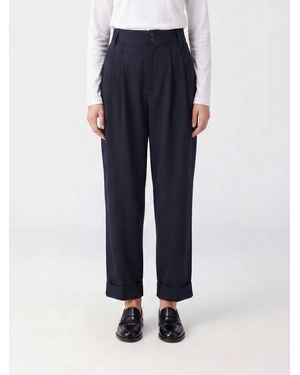 Jacob Cohen Lindsay High-Waisted Wide Leg Trousers - Blue