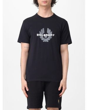 Belstaff Surface Crew Neck T-Shirt With Logo - Black