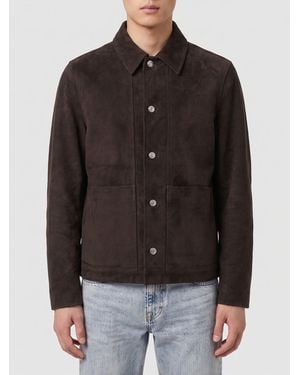 Giorgio Brato Suede Shirt Jacket - Black