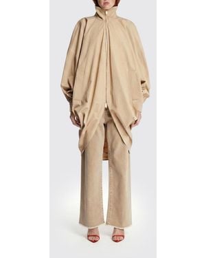DARKPARK Cotton Blend Oversized Bomber Jacket - Natural
