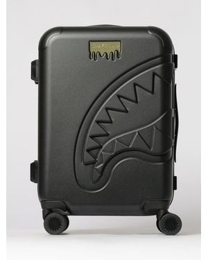 Sprayground Trolley De Policarbonato Con Logo Grabado - Gris