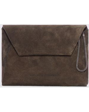 Brunello Cucinelli Schultertasche Damen - Braun