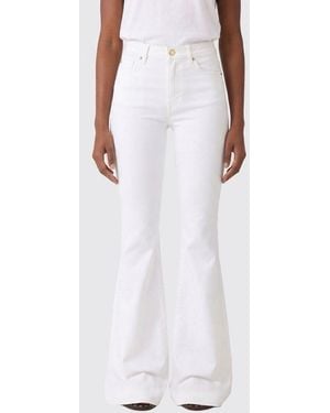 Dondup Flared Cotton Denim Jeans - White
