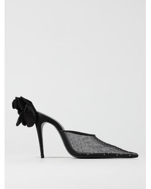 Magda Butrym 110Mm Flower-Detail Pointed Mules - Black