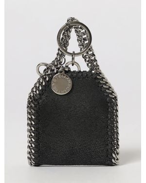 Stella McCartney Falabella Alter Mat Keychain With Chain Trim - Black
