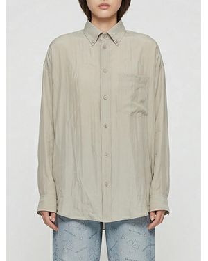 Balenciaga Cupro Shirt - Natural