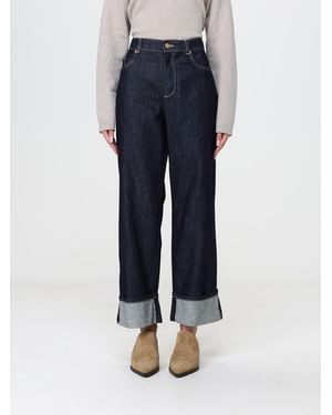 Max Mara High-Waisted Cropped Wide-Leg Jeans - Blue