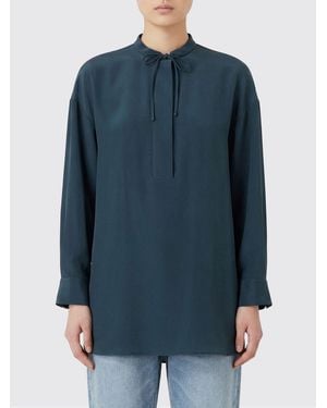Giorgio Armani Silk Shirt - Blue