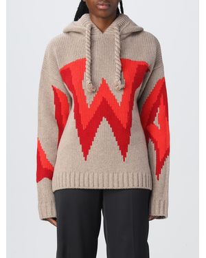 JW Anderson Felpa Over Con Big Logo - Rosso