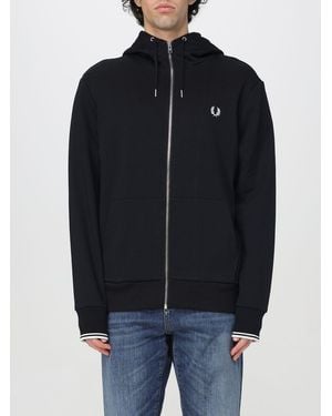 Fred Perry Felpa Con Cappuccio - Blu