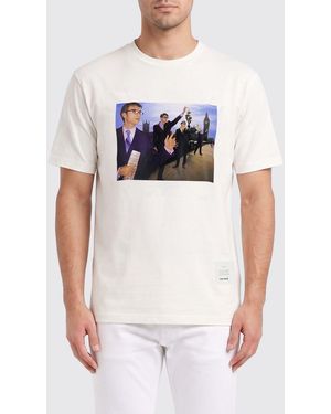 Junya Watanabe Printed Cotton T-Shirt - White