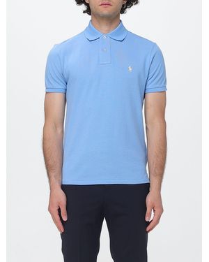 Polo Ralph Lauren Cotton Polo Shirt With Pony Logo - Blue