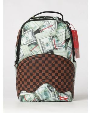 Sprayground Money Banks Backpack With Checkered Graphic Print - Multicolor