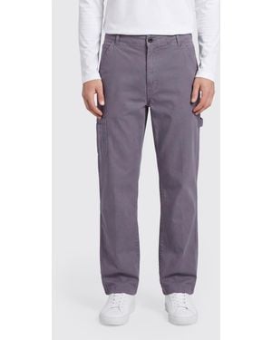 Dries Van Noten Straight-Leg Stretch Cotton Carpenter Pants - Purple