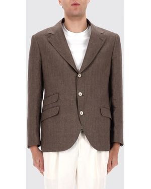 Brunello Cucinelli Linen Blazer - Brown