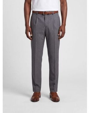 Incotex Wool Chino Trousers - Grey
