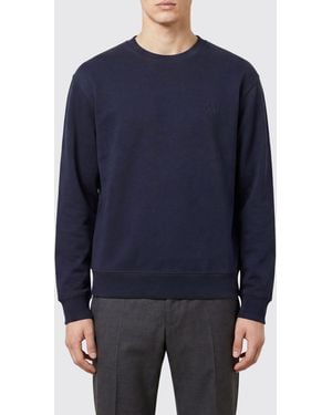 Valentino Crewneck Cotton Sweatshirt With Long Sleeves - Blue
