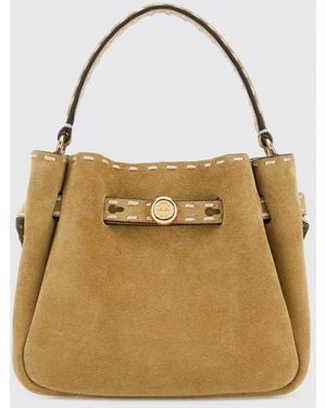 Tory Burch Suede Bucket Bag - Natural
