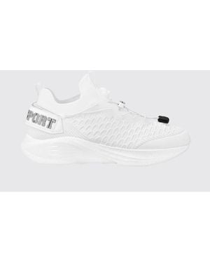 Philipp Plein Crochet Knit Trainers - White