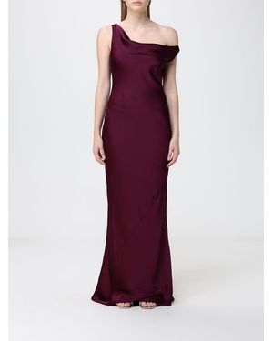 Norma Kamali Long Crepe Dress - Purple