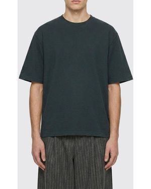 Golden Goose Relaxed Fit Cotton Jersey T-Shirt With Logo Patch - Green