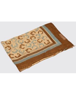 Coccinelle Silk And Modal Scarf - Natural