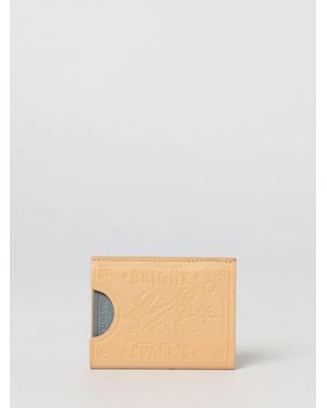 Paul Smith Sardines Leather Credit Card Holder - Natural