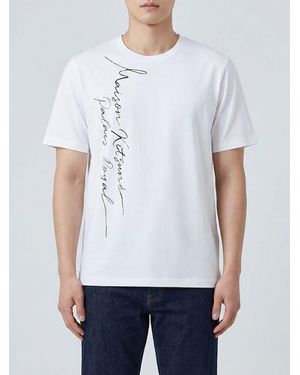 Maison Kitsuné Maison KitsunÉ Cotton T-Shirt With Logo - White