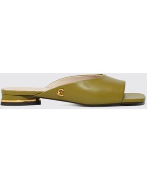 Coccinelle Leather Mules - Green