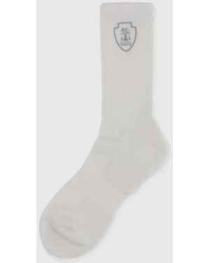 Brunello Cucinelli Cotton Blend Socks - White