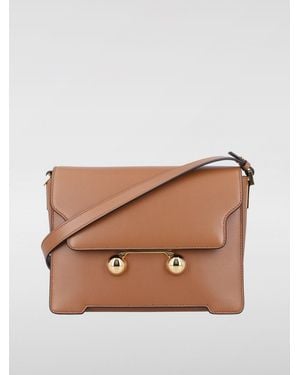 Marni Trunkaroo Leather Bag - Brown