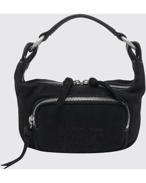 Marge Sherwood Mini Matelassé Leather Hobo Bag With Double Zip Closure - Black