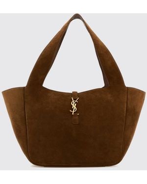 Saint Laurent Borsa Tote Le 5 À 7 Bea - Marrone