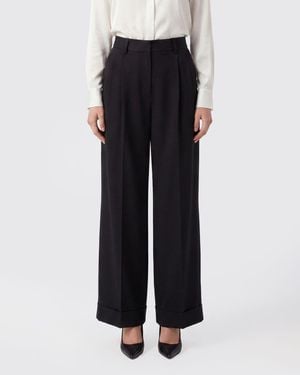 Junya Watanabe Wool Blend Palazzo Pants - Black
