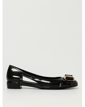 Ferragamo Jelly Rubber Ballerinas - Black