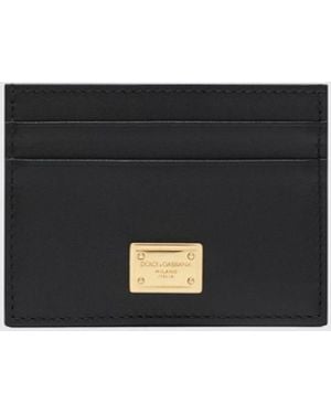 Dolce & Gabbana Dolce &Amp Gabbana Calfskin Card Holder - White