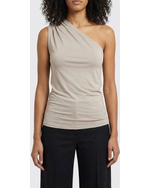 Thom Krom Stretch Jersey One-Shoulder Top - Grey