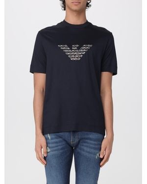 Emporio Armani T-Shirt With Logo - Blue