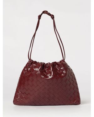 Bottega Veneta Woven Nappa Dustbag Notte Clutch - Red