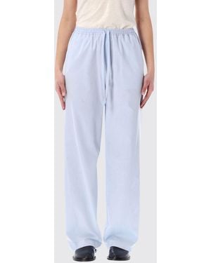 Loulou de Saison Cotton Wide-Leg Trousers - Blue